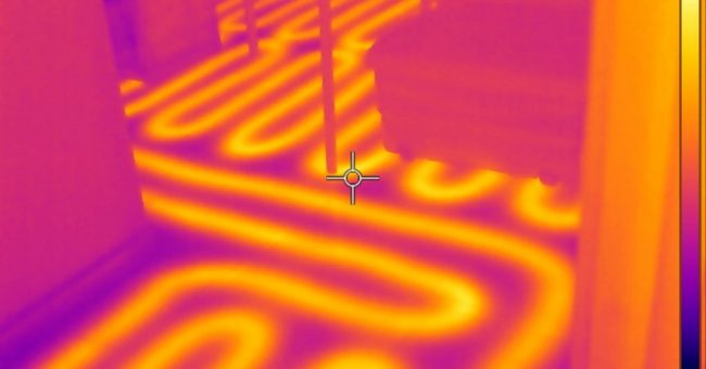 Inspection d'un circuit de chauffage par infrarouge