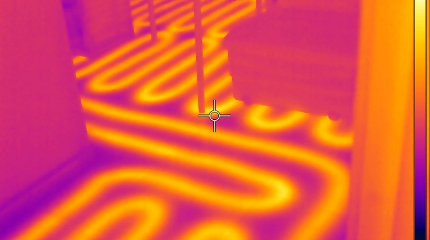 Inspection d'un circuit de chauffage par infrarouge